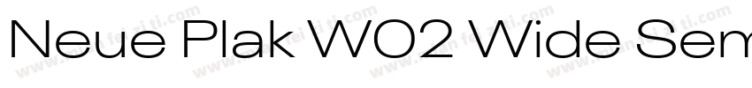 Neue Plak W02 Wide SemiBold字体转换
